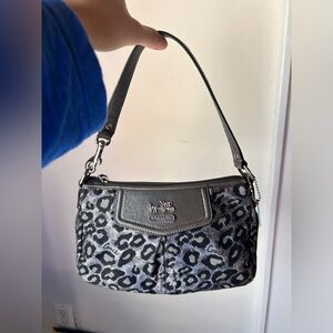 Rare y2k Coach leopard print bag